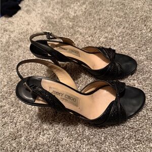 vintage jimmy choo black heels